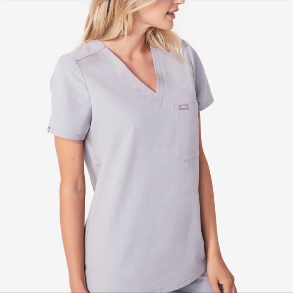 Figs Cement Catarina Scrub Top/ XXS